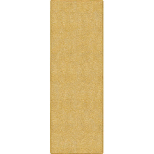 Well Woven Plain Solid Modern Solid Yellow FlatWeave Area Rug Wayfair